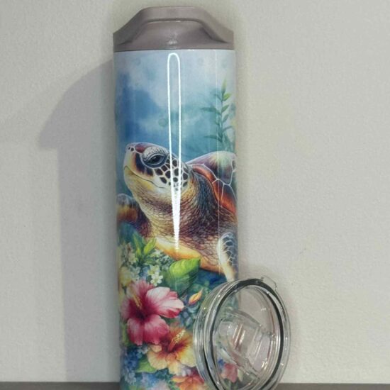 Bouteille isotherme 2 couvercle tortue de mer