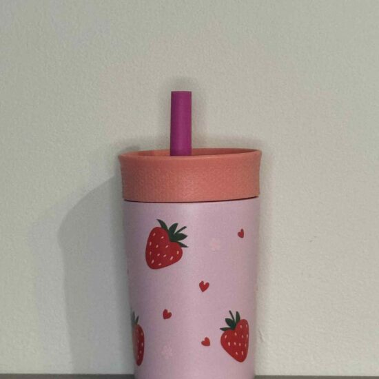 Gobelet enfant paille fraises