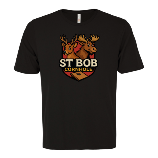 T-Shirt Enfants Noir St-Bob Cornhole