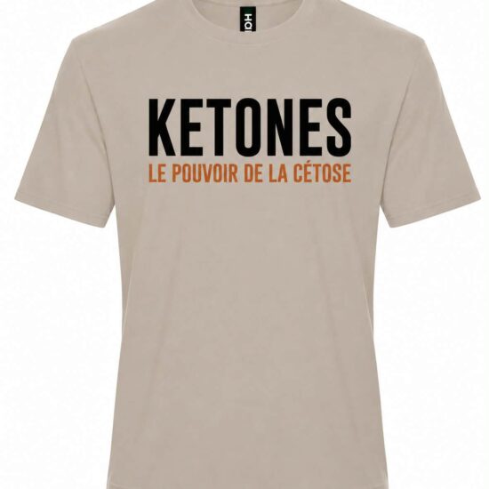 1. T-Shirt Unisexe Beige - Ketones > Glucose