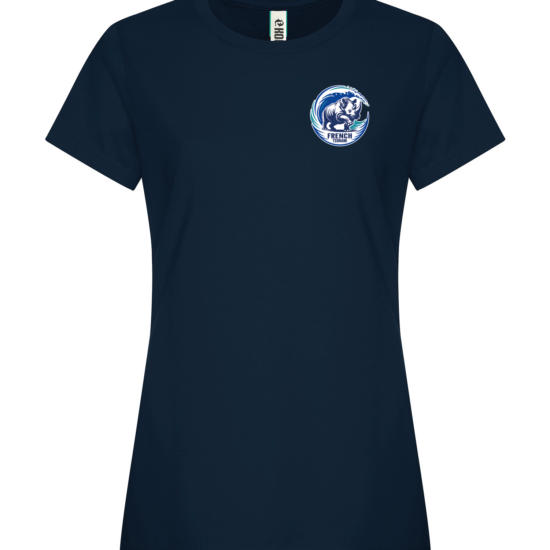 T-Shirt Femme Bleu Marin Col rond- Ketones Exogènes